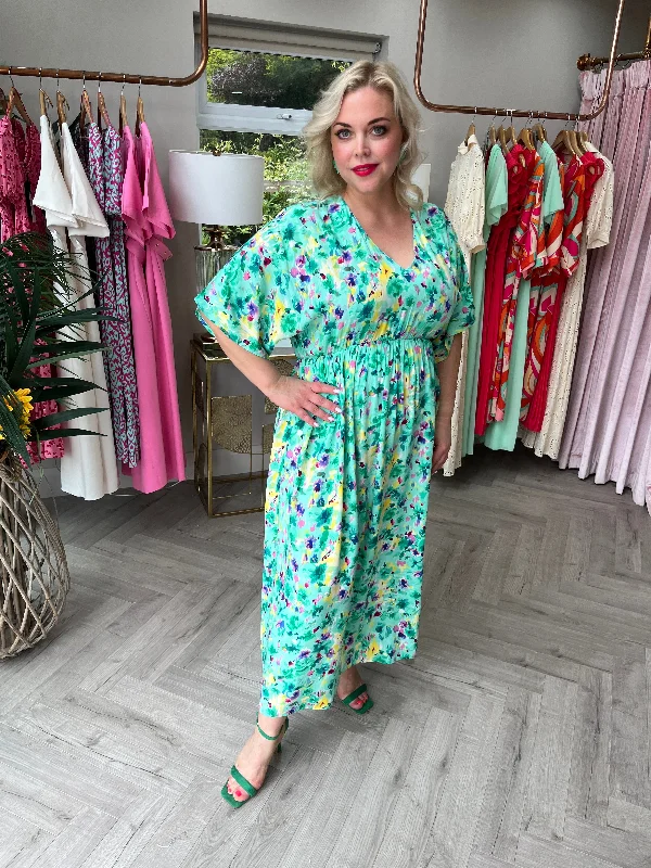Green Rose Dress