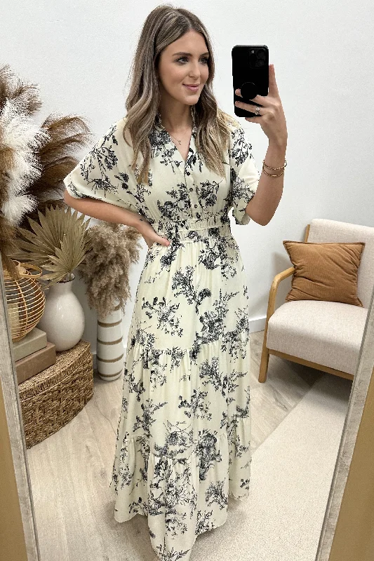 "In The Garden" Dress (Ecru)