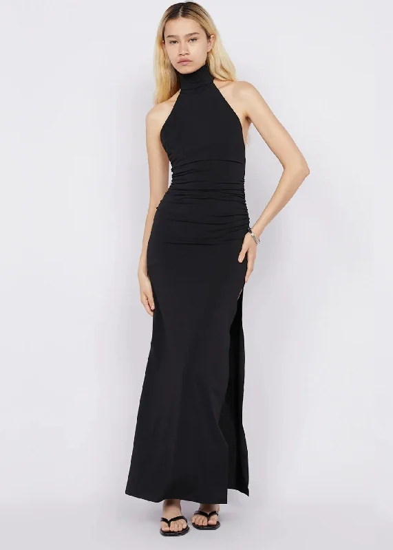 Larsen Racer Dress in Black