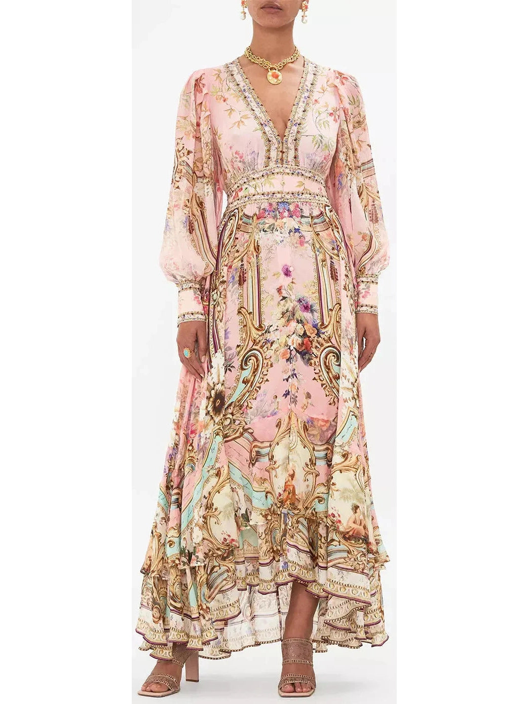 Letters From The Pink Room Long Button Front Dress