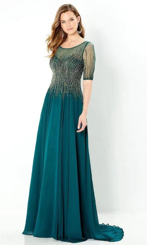 Montage by Mon Cheri - 220939 Illusion A-Line Mother of the Bride Gown