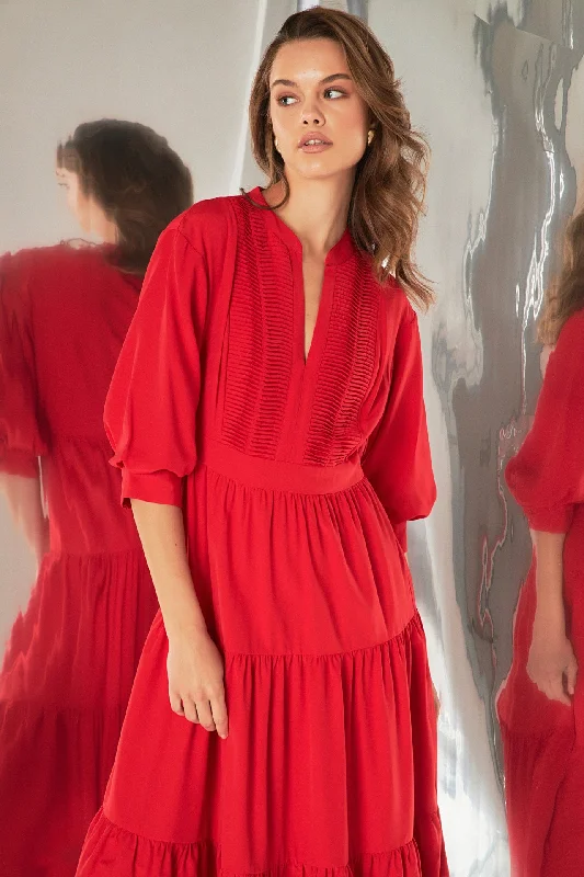 Pin Tuck Dress