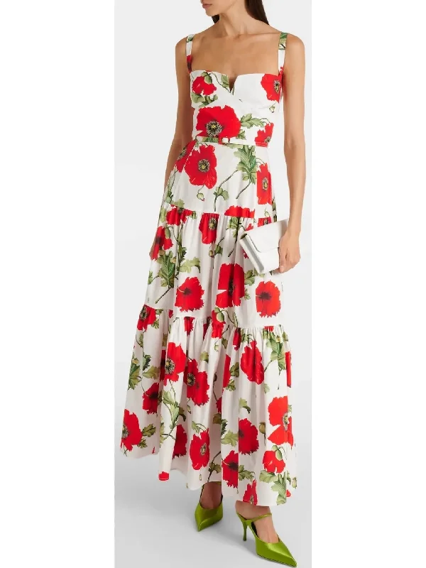 Poppy Printed Cotton Poplin Dress
