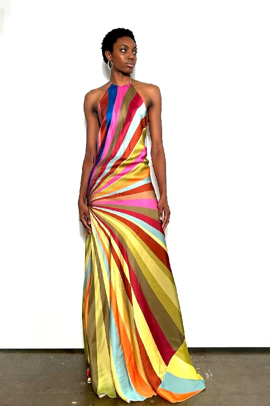 Psychedelic bias gown