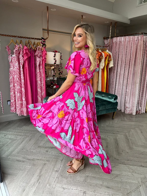 Rosebud Print Taurus Dress