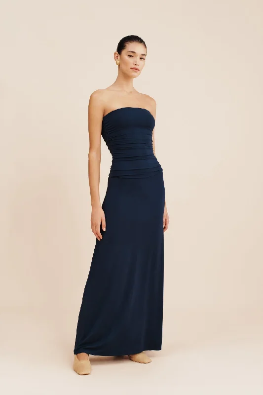 SASHA STRAPLESS DRESS - ROYAL BLUE