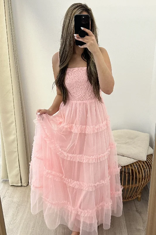 "Settle The Score" Dress (Peach Blush)