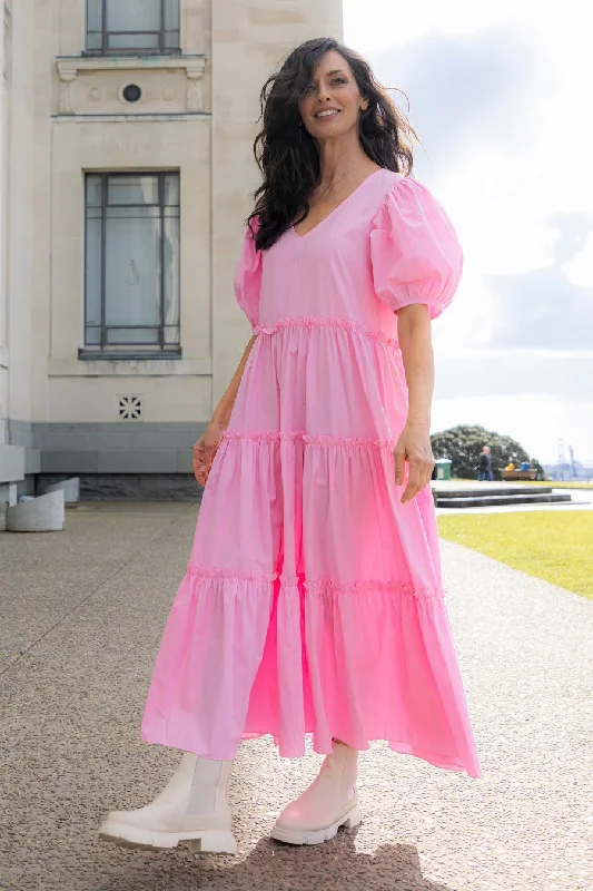Shell Dress - Pink Cotton