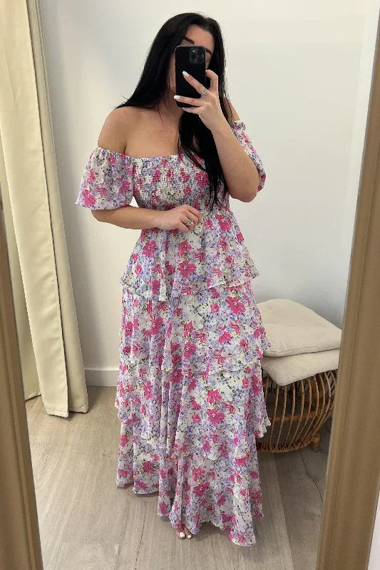 "Spring Memory" Dress (Pink Combo)