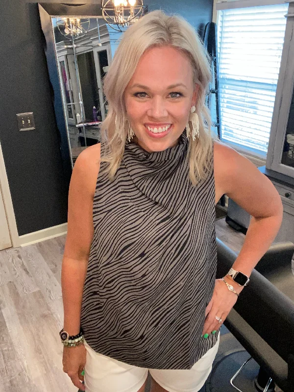 Dressy Zebra Tank